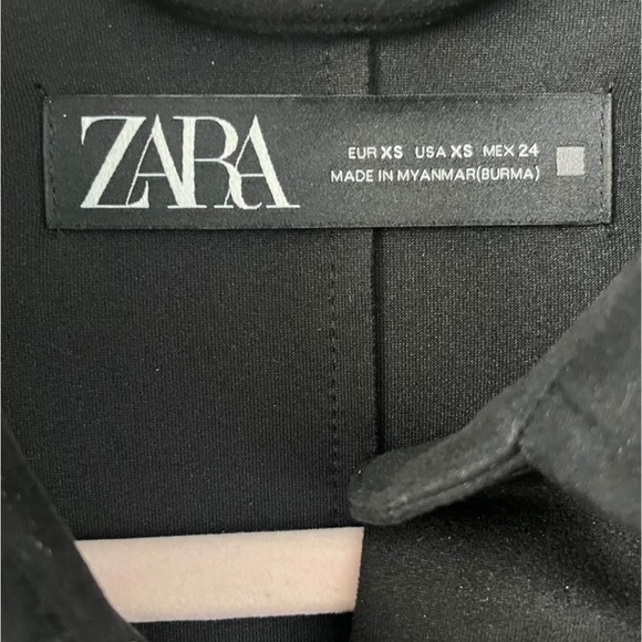 Zara - Faux Suede Fringe Button Up Jacket - Picture 3 of 5